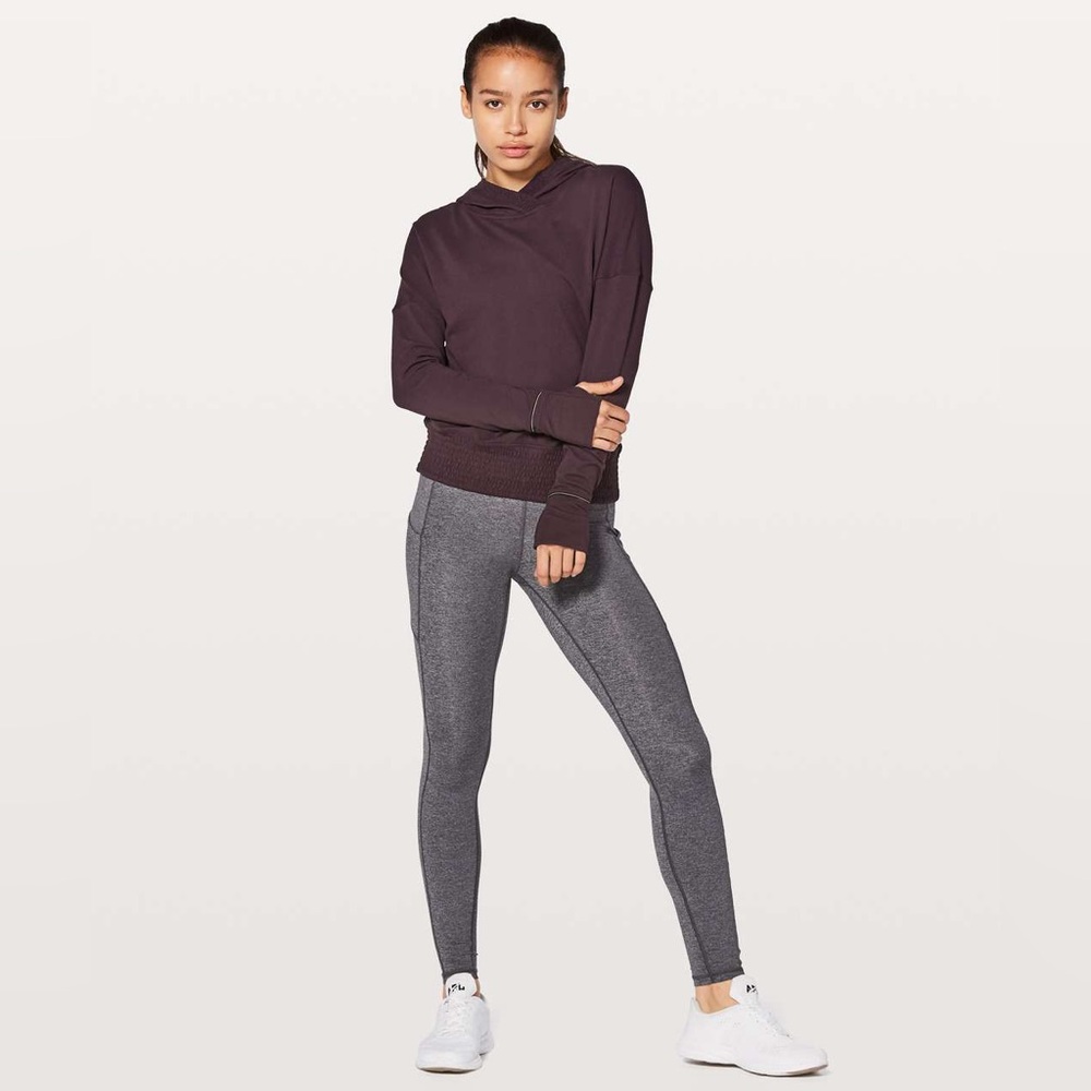 Lululemon Lead The Pack Hoodie Black Cherry
